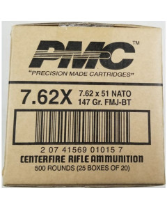 PMC XTAC, 762X51 NATO, 147 Grain, Full Metal Jacket,