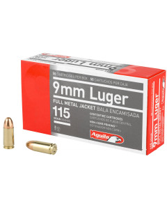 Aguila 9mm 115gr FMJ 50rd Box