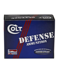 DoubleTap Ammunition Colt Defense 9mm 124gr JHP 20rd Box