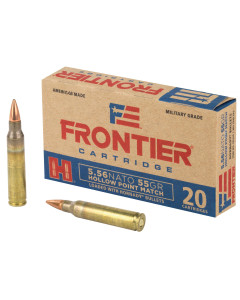 Frontier Cartridge Lake City, 556 NATO, 55 Grain, Hollow Point Match, 20 Round Box FR240
