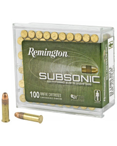 Remington Subsonic 22 LR 40gr Copper Plated HP 100rd Box