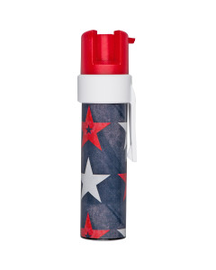 SABRE Pepper Gel, .75oz, Pepper Gel, Red/White/Blue Hard Case Color, Built-In Clip