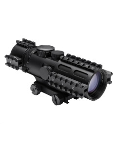 Tri-Rail Series 3-9X42 Compact Scope/3 Rail Sighting System/Blue Ill. Rangefinder/Weaver Mount
