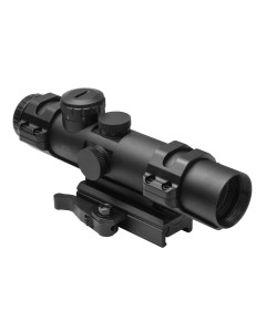 Xrs Series 4X32  Modular Scope/ 3 Different Upper Rings And Micro Dot Base Mount Included/ P4 Sniper/ Blue Illumination/Green/Picatinny Mount Is Convertible To AR15 Carry Handle Mount