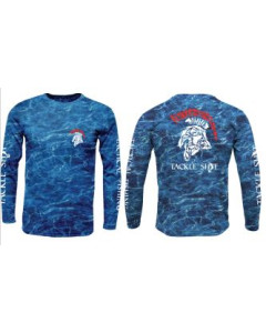 Tackle Shit Spartan Fish Head Adult Mossy Oak Elements XT Long Sleeve Shirt-Marlin