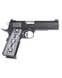 Dan Wesson Valor 45 ACP 8+1 5" Stainless Steel Barrel, Black Duty Serrated Stainless Steel Slide & Frame w/Picatinny Rail & Beavertail, Gray G10 Grip, Ambidextrous