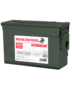 Winchester USA 5.56 NATO 55gr FMJ 840rd Ammo Can