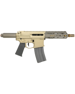 Q LLC Honey Badger 300 Blackout 30+1 7" Black Barrel, Flat Dark Earth Receiver, Black Straight Buffer Tube, Black Polymer Grips Right Hand