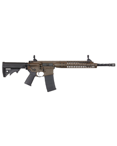 LWRC Individual Carbine A5 5.56x45mm NATO 16.10" 30+1 Patriot Brown Black Adjustable Stock Black Magpul MOE+ Grip
