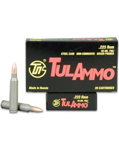 Tula Steel Case 55gr .223 FMJ 20rds