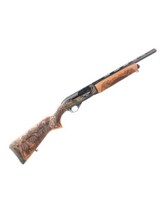TRP Hunting 251 12 Gauge Semi-Auto 3", 28" Barrel, White Receiver Shotgun - Eagle Engraved