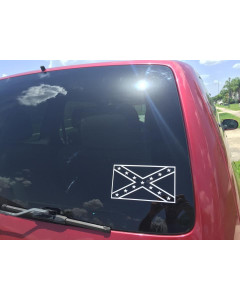 Confederate Flag Truck Decal