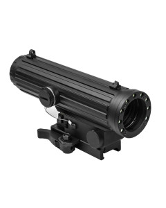 Lio Scope - 4 X 34mm With White & Red Navigation Led Lights/ Quick Release Mount/ Black