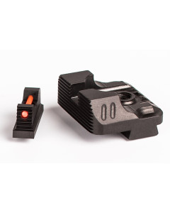 Zev Sight Set .215 Fiber Optic Front, Combat v3 Black Rear