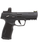 Sig Sauer P322 22 LR 20+1 (2) 4" Threaded Barrel, Black, Optic Cut/Serrated Slide, Picatinny Rail Frame, Textured Grips, RomeoZero Elite Red Dot, Fiber Optic Sights