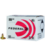 Federal Power-Shok 9mm 115gr FMJ 500rd Case