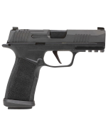 Sig Sauer P365 XMacro TACOPS Compact 9mm Luger 17+1, 3.70" Black Carbon Steel Barrel, Black Nitron Optic Ready/Serrated Stainless Steel Slide, Polymer Frame w/Beavertail & Picatinny Rail, Black w/Interchangeable Backstrap Grip, No Safety