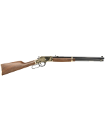 Henry Side Gate Deluxe 45 Colt (LC) 10+1 20" Blued Octagon Barrel, Engraved Polished Brass Rec, Semi-Fancy American Walnut Stock, Adj. Sight