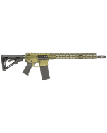 Aero Precision M4E1 5.56 NATO 30+1, Mid-Length Barrel, 15" R-ONE M-LOK Handguard, Ambi Charging Handle - OD Green Cerakote