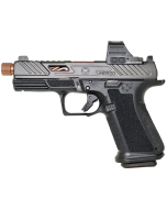 Shadow Systems MR920 Elite w/Optic Compact 9mm Luger 15+1, 4" Bronze TICN Match Grade/Spiral Fluted/Threaded Barrel, Black Nitride Optic Cut/Serrated/Window Cut Stainless Steel Slide, Black Polymer Frame w/Beavertail & Picatinny Rail, Holosun 507C