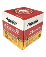Aguila Super Extra High Velocity 22 LR 40Gr Copper Plated Solid Point 250 Box