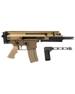 FN SCAR 15P 5.56 NATO 30+1, 7.50" Black Steel Barrel, Flat Dark Earth Anodized Picatinny Rail Aluminum Receiver, SB Tactical Brace, Ambidextrous