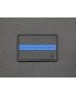 PROTECT AND SERVE THIN BLUE LINE 3D PVC MORALE PATCH