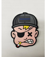 Dangerous Goods Danger Joe Thin Blue Line PVC Morale Patch
