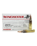 Winchester USA 223 Rem 55gr FMJ 20rd Box