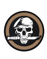 PVC Military Skull & Knife Morale Patch