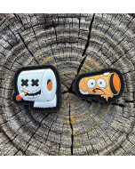 Dangerous Goods PVC Toilet Paper Ranger Eye Morale Patch Set