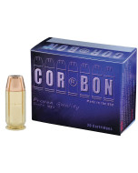 CorBon Self Defense, 45ACP, 165 Grain, Jacketed Hollow Point, +P, 20 Round Box 45165