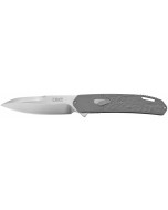 CRKT Bona Fide Silver, 3.59" Folding Knife w/ Liner Lock