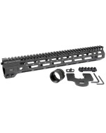 Midwest Industries Combat Rail M-Lok Handguard, Fits AR Rifles, 14", Wrench Included, Black Finish MI-CRM14