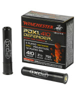 Winchester Ammunition Defender, Supreme Elite, 410 Gauge, 2.5", Buckshot, 3 Defense, Discs-12 BB Pellets, 10 Round Box S410PDX1