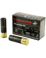 Winchester Ammunition Double X High Velocity, Turkey, 12 Gauge, 3", #4, 1.75oz, 10 Round Box STH1234