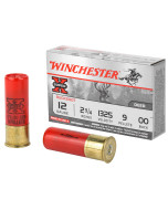Winchester Ammunition Super-X, 12 Gauge, 2.75", 00 Buck, Buckshot, 9 Pellets,5 Round Box XB1200