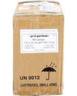 PPU 7.62x39 123gr FMJ Brass Case 840rd Case