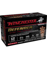Winchester Defender 12 Gauge 2.75in, 00 Buck, 9 Pellets 10rd Box