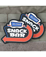 ALOHA SNACK BAR MORALE PATCH-Red, White & Blue