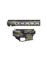 Aero Precision M4E1 Forged Lower & Upper Builder Set - Basalt Overgrowth Cerakote | 10.3" ATLAS R-ONE M-LOK Rail