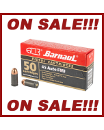 Barnaul Ammunition 45 ACP 230Gr FMJ  Polycoated Steel Case 50 Round Box