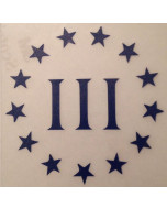 Three Percenter Window Decal 4" X 4"