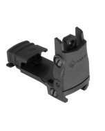 Rear Back Up Polymer Sight flip up with windage adjustment