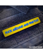 Dangerous Goods “Fuck Around and Find Out” PVC Morale Patch - Twisted Yellow