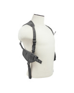 Ambidextrous Horizontal Shoulder Holster/Double Magazine Holder/Urban Gray