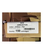 General Dynamics 55gr .223rem New Brass Case 150rd Box