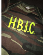 HBIC Green Camo Onesie