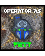 "OPERATOR AS FETT" TACTICAL NVG NIGHT VISION PVC MORALE PATCH