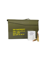 Igman 7.62x51 mm Ball M80 560rds in M2A1 Can or 1120rds in a Military Crate